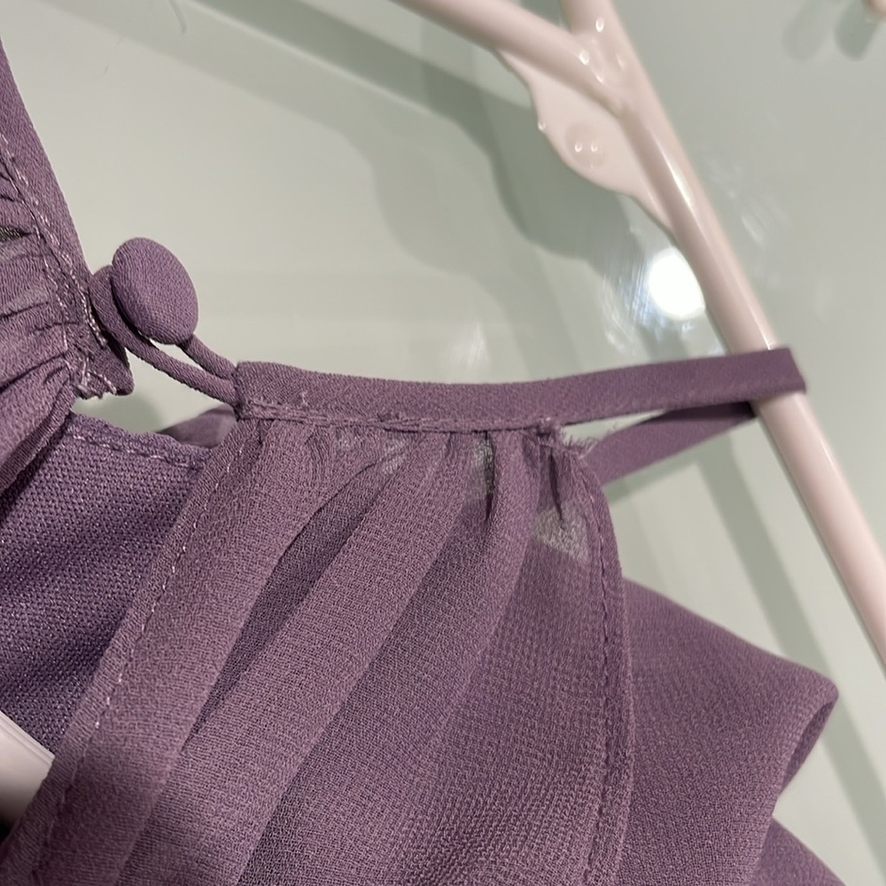 Levkoff lavender Halter Bridesmaids Dress Prom Dress Occasions Dress Size 6 - Picture 11 of 11